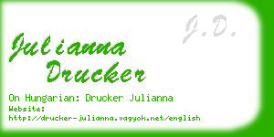 julianna drucker business card